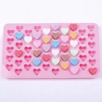 mini heart mold silicone ice tray diy chocolate fondant mould 3d pastry jelly cookies baking cake decoration tools 5 colors