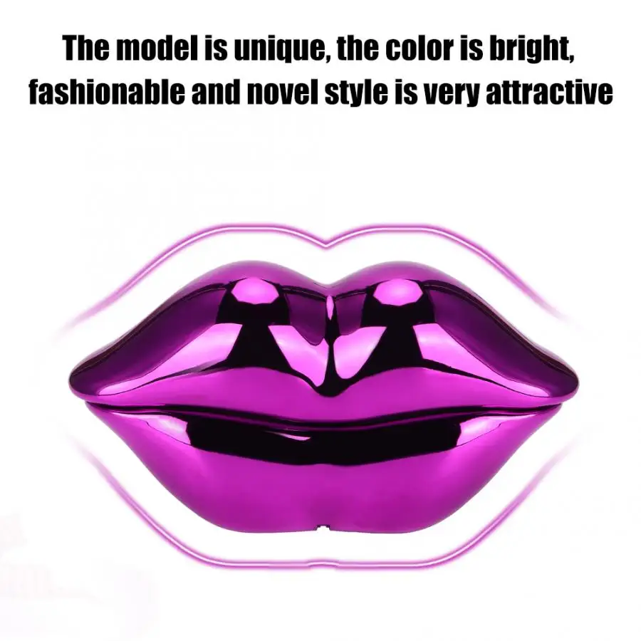 WX-3016 Mouth's Lips Shape Telephone Home Office Desktop Telephone Landline Colorful Pink/Electroplated Purple(optional
