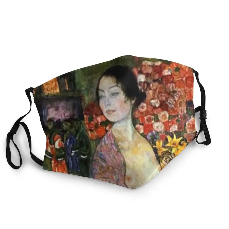 

Gustav Klimt Non-Disposable Adult The Dancer Mouth Face Mask Anti Dust Protection Cover Respirator Mouth-Muffle