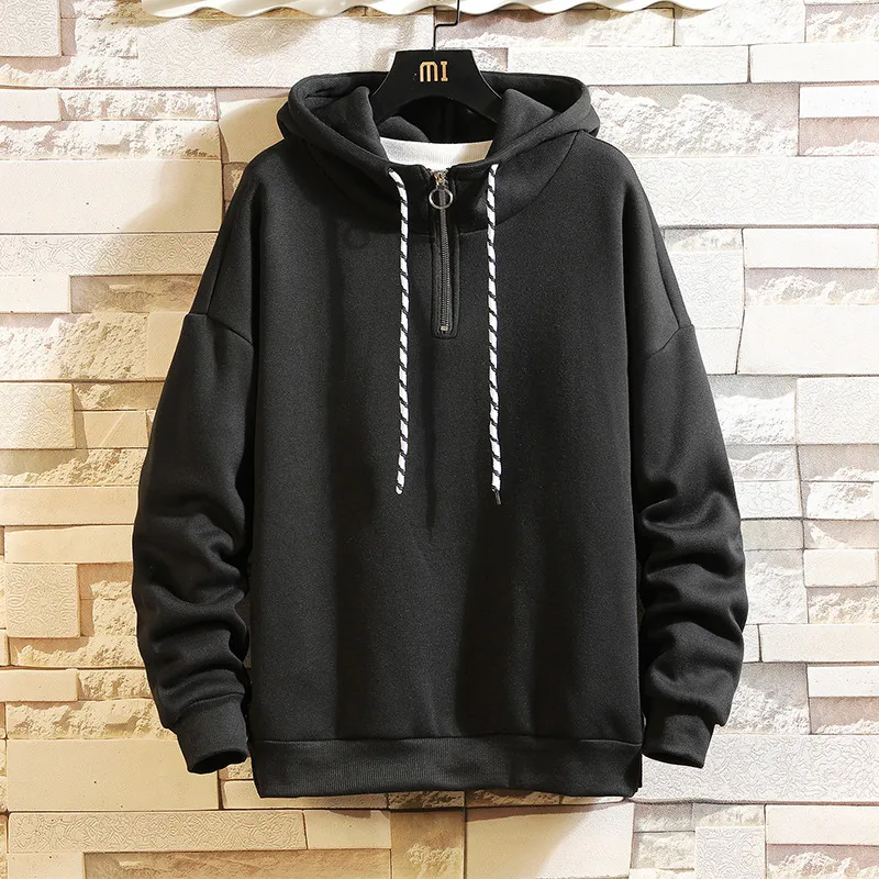 

2020 Autumn Brand Hoodies Men Sweatshirts Zipper Solid Casual Cotton Fashion Long Sleeve Hoodies Men Pullover Hoody Male Oversiz