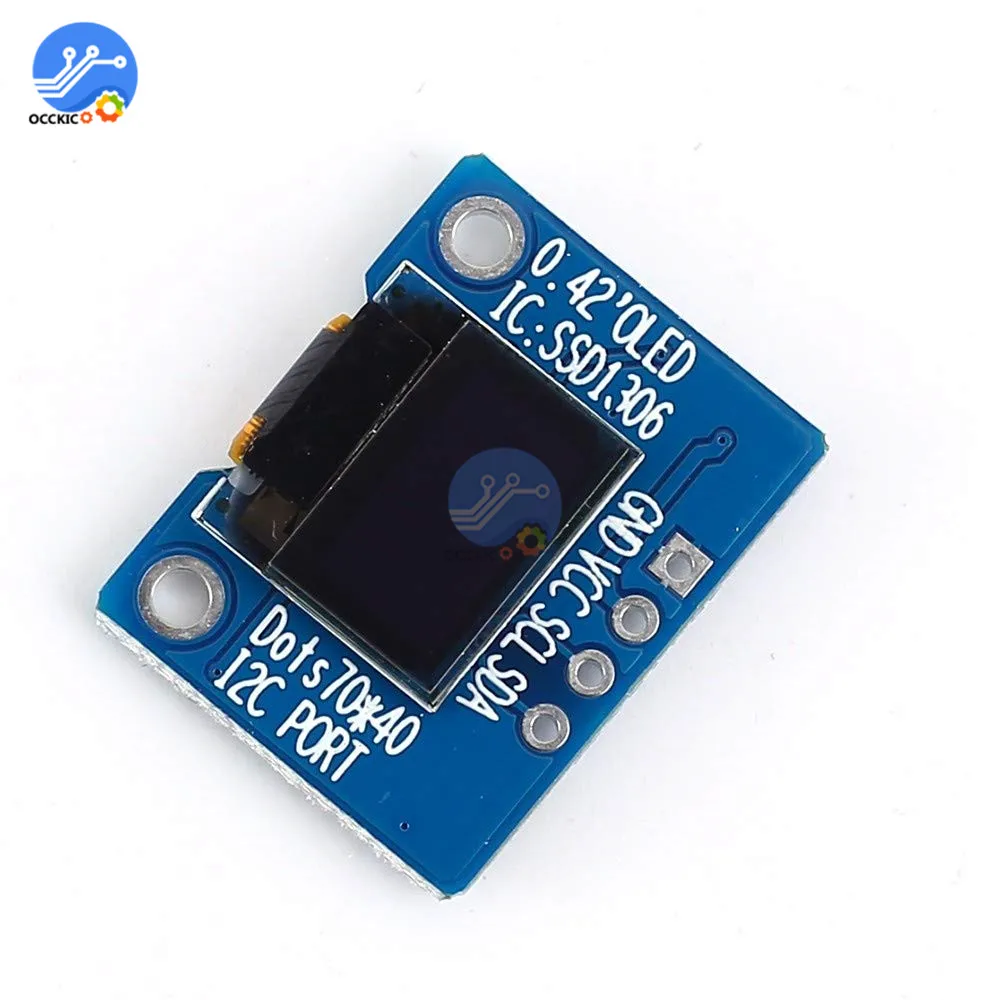 Органический светодиодный ЖК экран 0 42 дюйма модуль дисплея 72*40 I2C IIC/SPI интерфейс