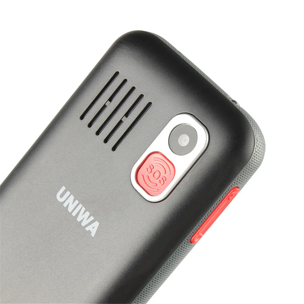UNIWA V808G Mobile Phone Russian Keyboard 3G WCDMA Phone Strong Torch Senior Cellphone Elderly Big SOS Push-Button Phone Old Man