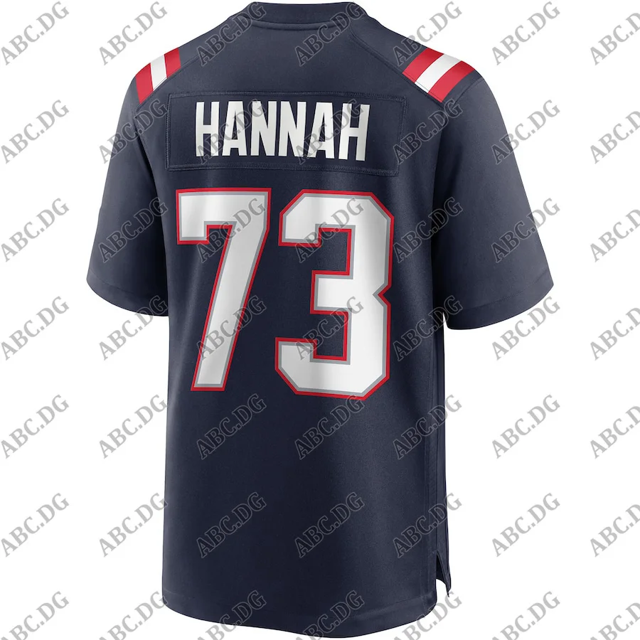 

Customized Stitch American Football Jersey Men Women Kid Youth New England John Hannah Navy Game Retired Player Jersey