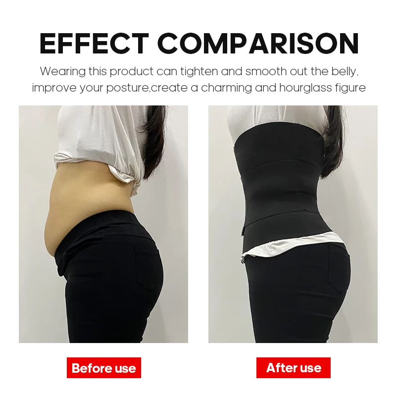 Women Waist Trainer Body Shaper Slimming Belt Velcro Tummy Control Straps 3 Layers Sweat Shapewear Workout Shaper Corsets S-3XL