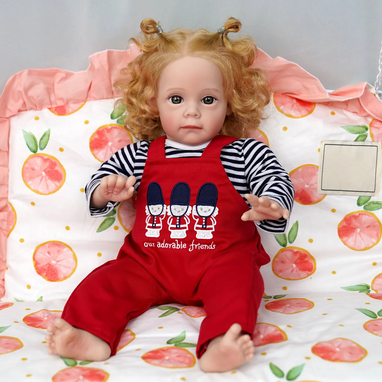 

RSG 22/17 Inches 56cm Bebes Reborn Dolls Maggi Realistic Newborn Baby Doll Soft Cloth Silicone Body Children Christmas Gift