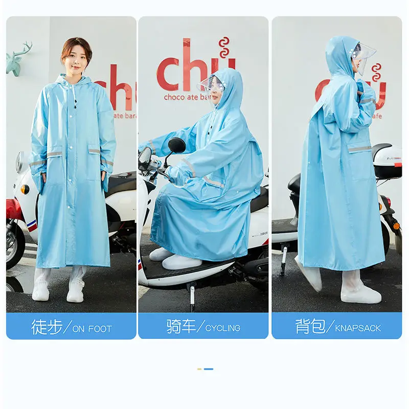 Прозрачный непромокаемый дождевик для мужчин и женщин непродуваемый одного