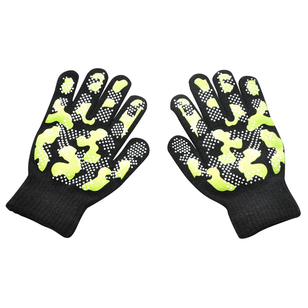 Зимние Сапоги унисекс в рубчик вязаный длинный перчатками Для мужчин женщин