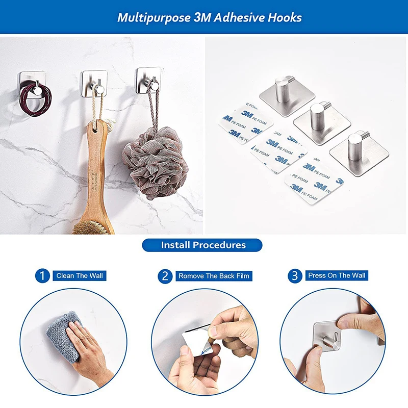 

Storage For Bathroom Towel Rail Suit 6pcs/ Set Bath & Kitchen Accessory Set Wall Mounted Toilet Roll Holder