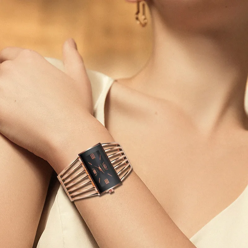 

Hollow Fashion Bracelet Watch Quartz Watch All-match Elegant Women's Bracelet Watch Women Watches Stainless Steel Watch
