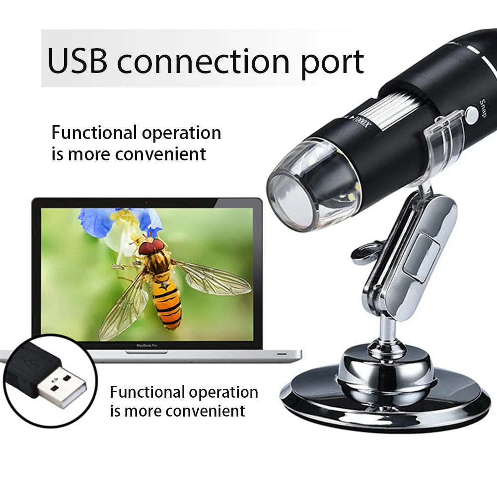 3 в 1 HD мини USB цифровой микроскоп с подставкой для Android Ручной Универсальный