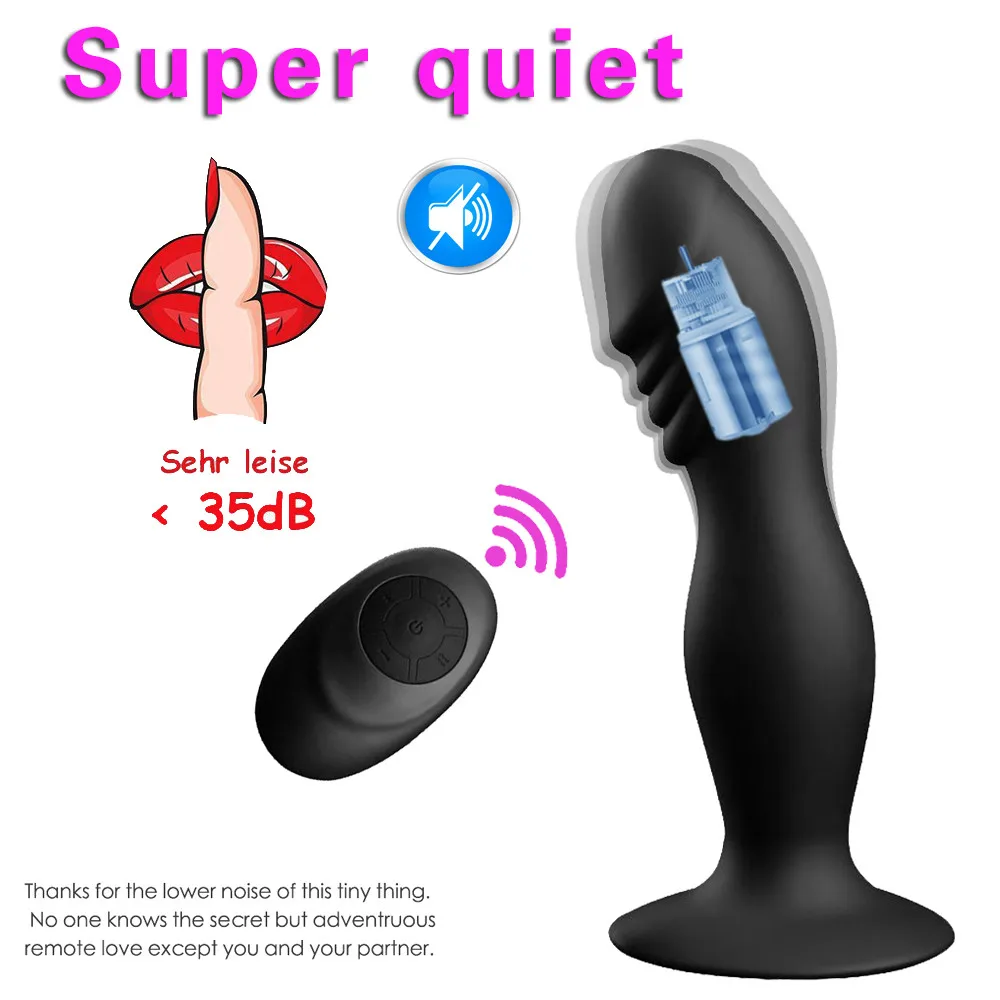 Беспроводной удаленный анальный фаллоимитатор вибратор массажер простаты