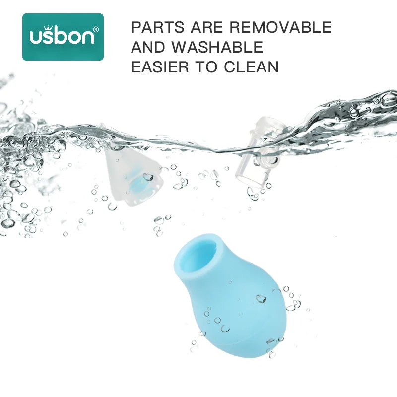 Силиконовый аспиратор для носа новорожденных детский пылесос соска младенцев