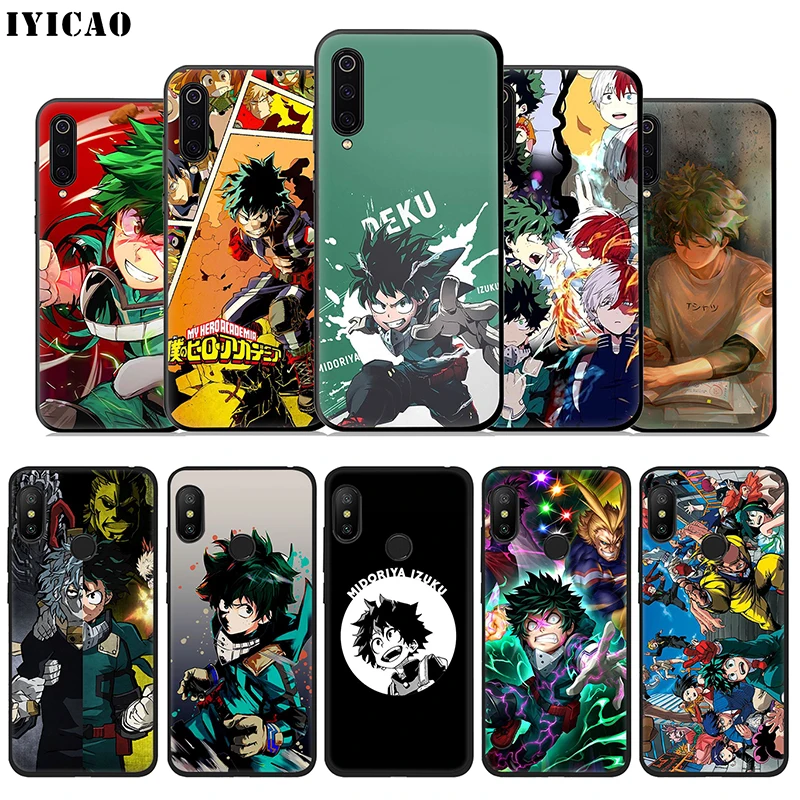 Мягкий чехол IYICAO My Hero Academy для Xiaomi Mi A3 A2 A1 10 9T CC9E CC9 9 8 6 Se Lite F1 5X 6X MiA1 MiA2 MiA3 - купить по