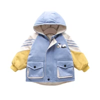 new autumn winter baby boys girls clothes children fashion thick hooded coat toddler casual costume infant jacket kids outerwear