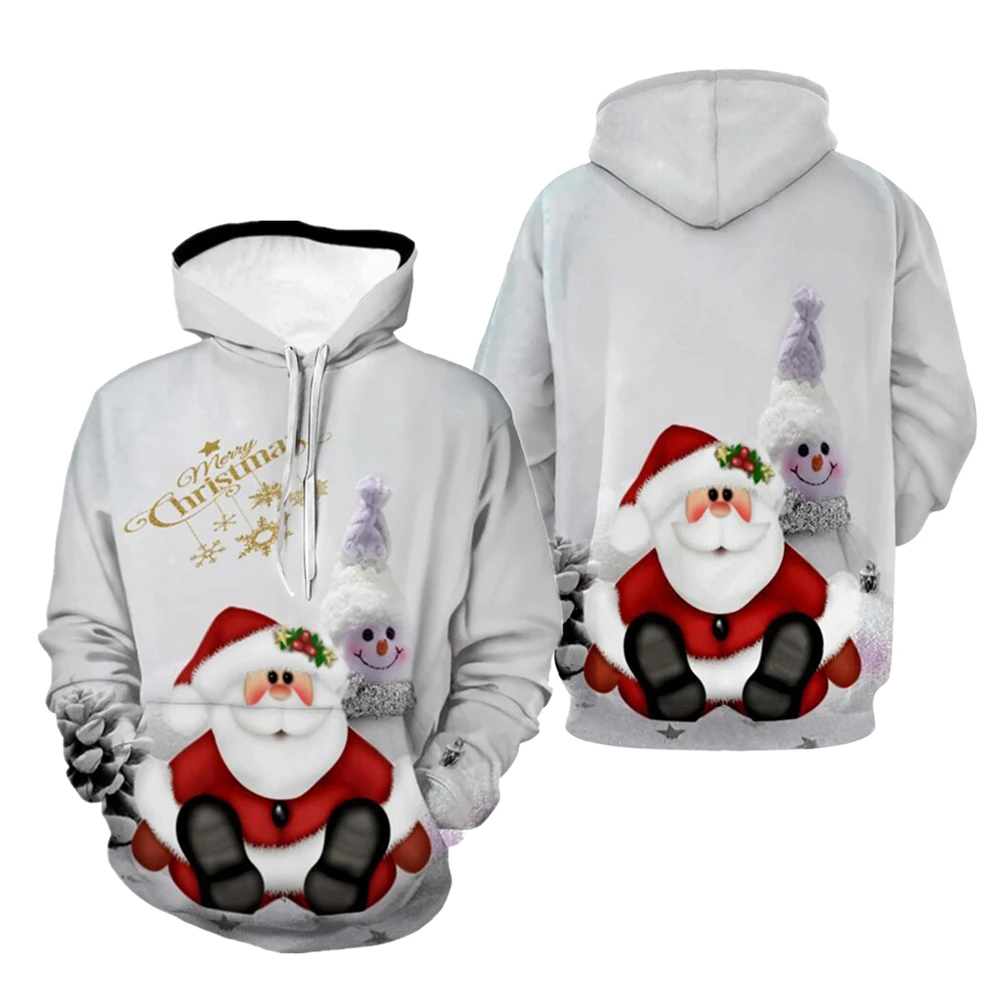 

2021Lelijke Kerst Trui Unisex 3D Print Funny Xmas Capuchon Sweatshirt Mannen Vrouwen Herfst Winter Plus Size Kleding