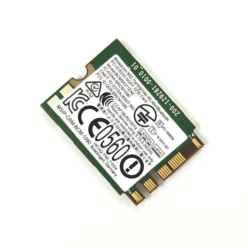 Сетевая карта Broadcom BCM94371ZAE BCM94371 BCM4371 802 11 AC NGFF M2 867 Мбит/с Wi-Fi и Bluetooth 4 1 Combo SPS 843549-001 |
