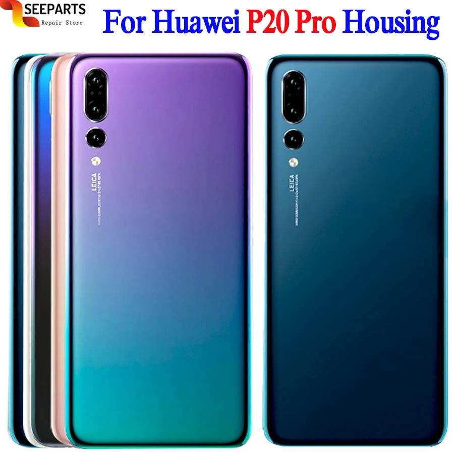 Новое заднее стекло 6 1 дюйма для HUAWEI P20 Pro задняя крышка аккумулятора стеклянный