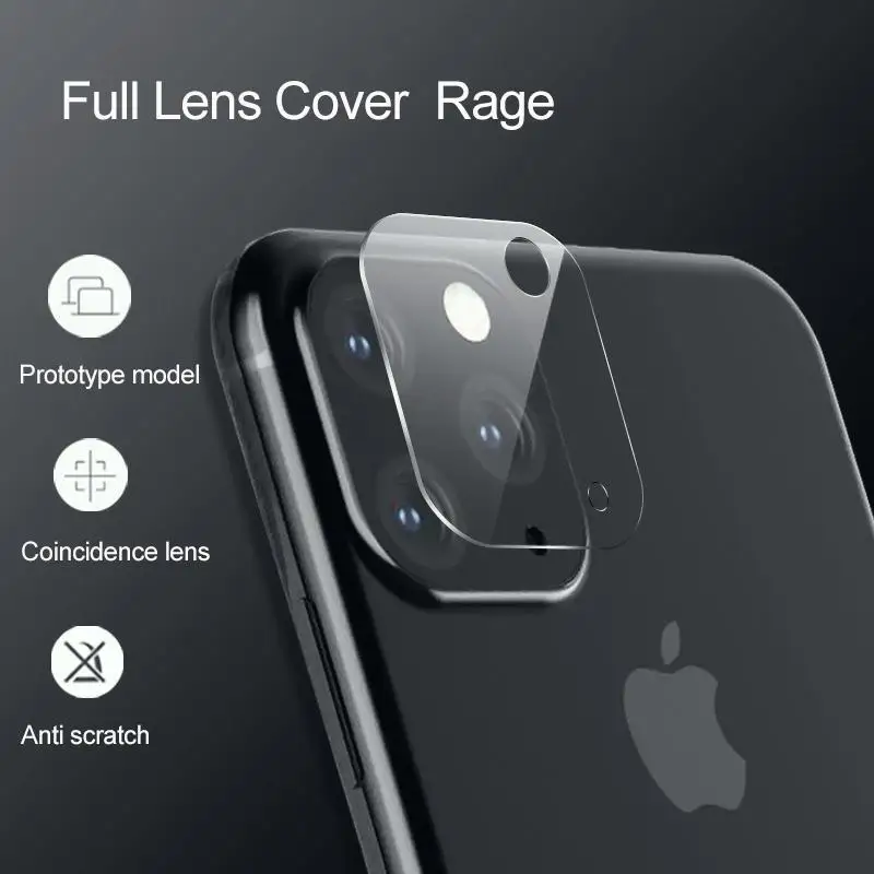 2 шт закаленное стекло на iPhone XS XR X 11 Pro Max стеклянный объектив камеры протектор
