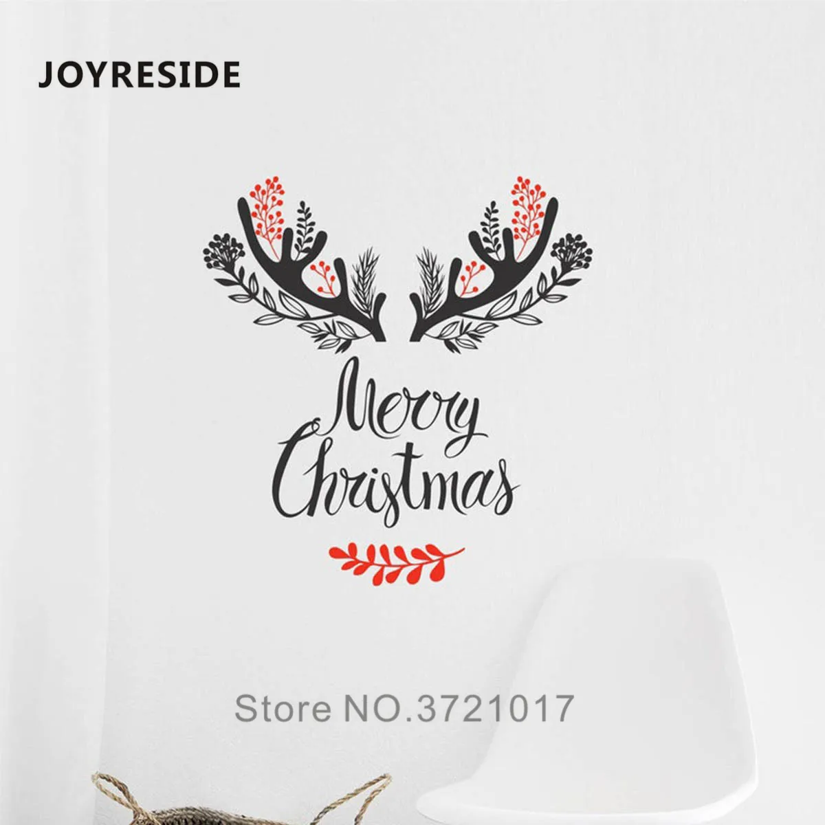 

Рождественская настенная наклейка, домашнее праздничное украшение, виниловые настенные наклейки, свитки, радость, мир, Рождество, настенны...