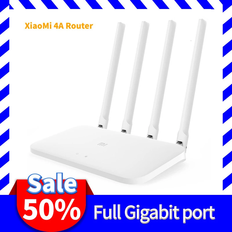 Xiaomi Mi маршрутизатор 4А гигабитная версия 100M 2,4 GHz 5GHz WiFi 16M rom 128MB DDR3 с высоким коэффициентом усиления 4 антенны приложение управление Сетевой удлинитель