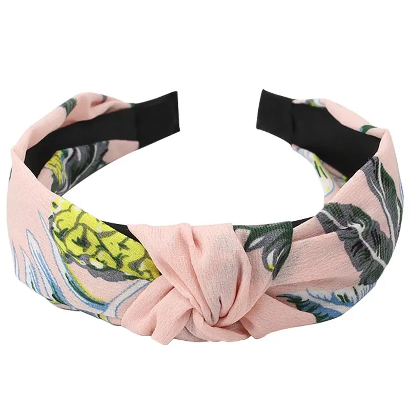 

Retro Thick Women Wide Hairband Headband Elastic Hair Hoop Headwrap Headband for Women Print Headdress Accessories