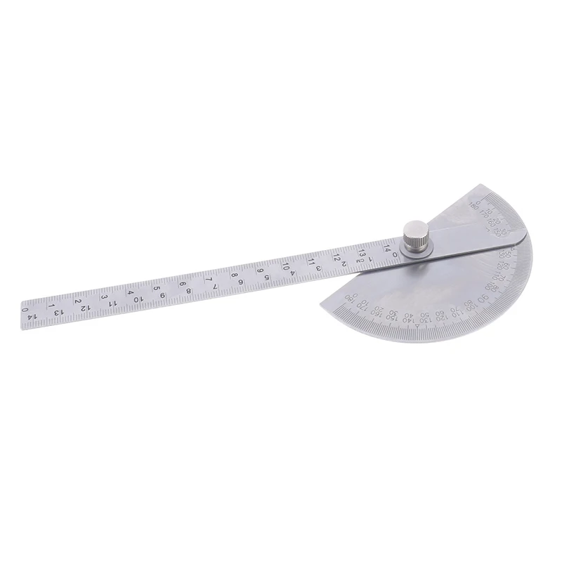 

145mm Stainless Steel 180 Protractor Angle Meter Measuring Ruler Rotary Mechanic
