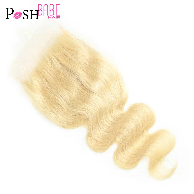 Шикарный Малыш Омбре блонд Кружева Закрытие 5*5 два тона темные корни 1B 613 объемная