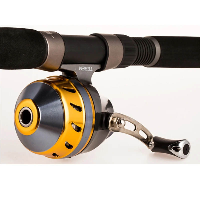 

Slingshot Fishing Reel Catapult Shooting Fish Wheel Spinning Hand Wheel 2 BB Outdoor Hunting Closed Reel with Line