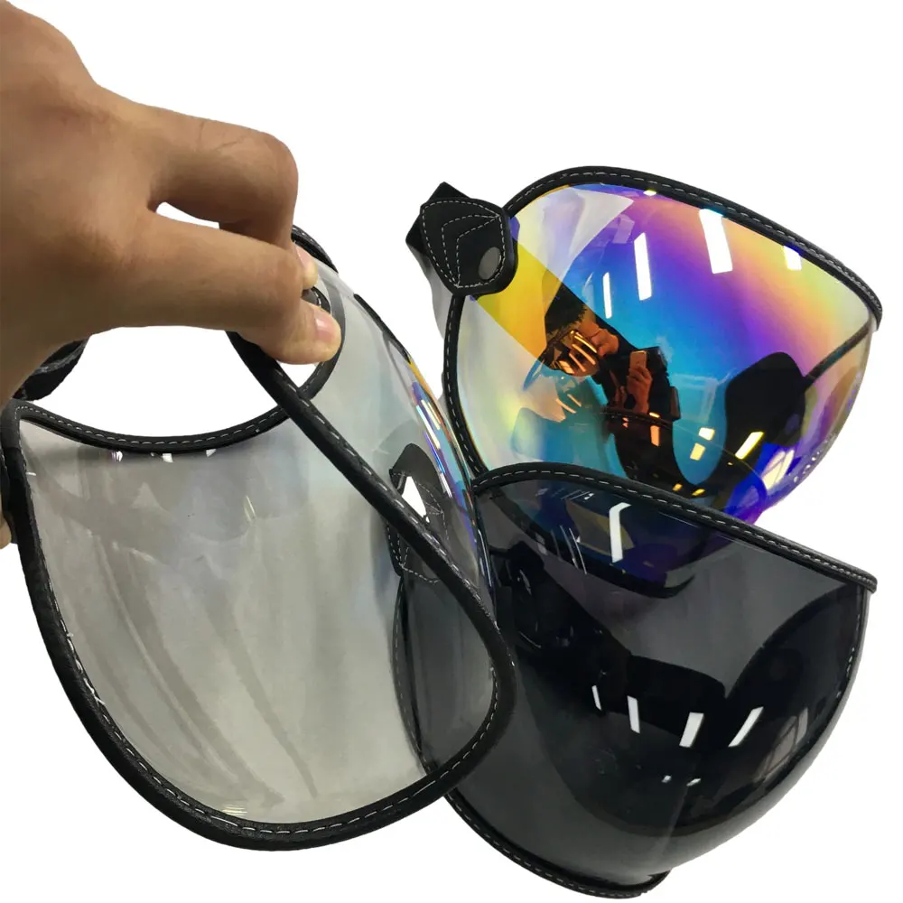 Винтажные мотоциклетные солнцезащитные очки с открытым лицом в стиле ретро |