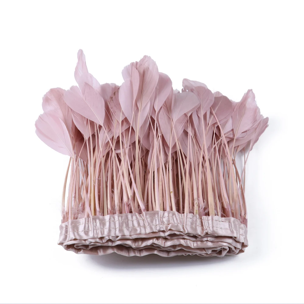 2 ярда кожаный розовый чехол с отделкой из гусиных перьев |