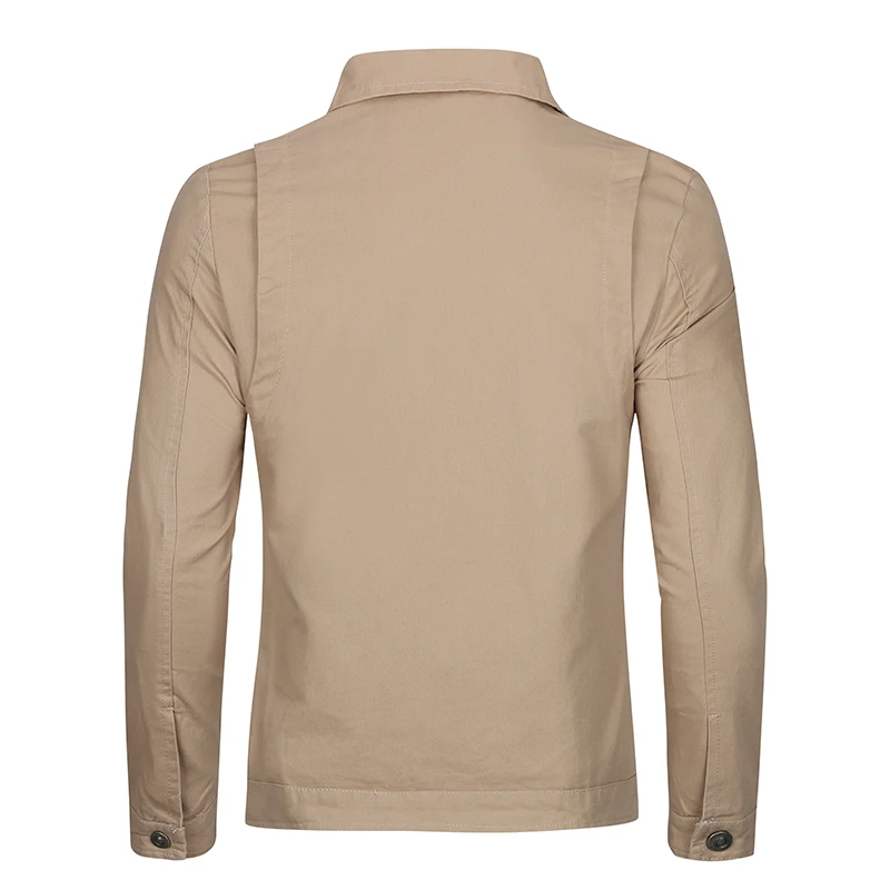 Простое однобортное пальто для мужчин однотонная мужская куртка из полиэстера с