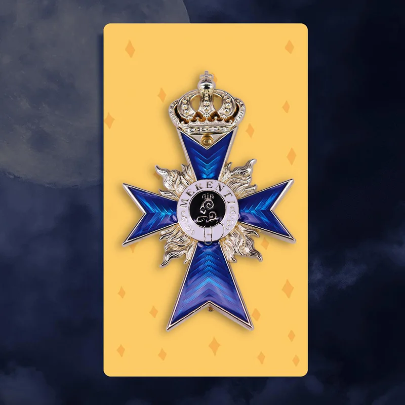 Немецкая Баварская крест времен Второй мировой войны 1866 Merenti брошь Sward Crown