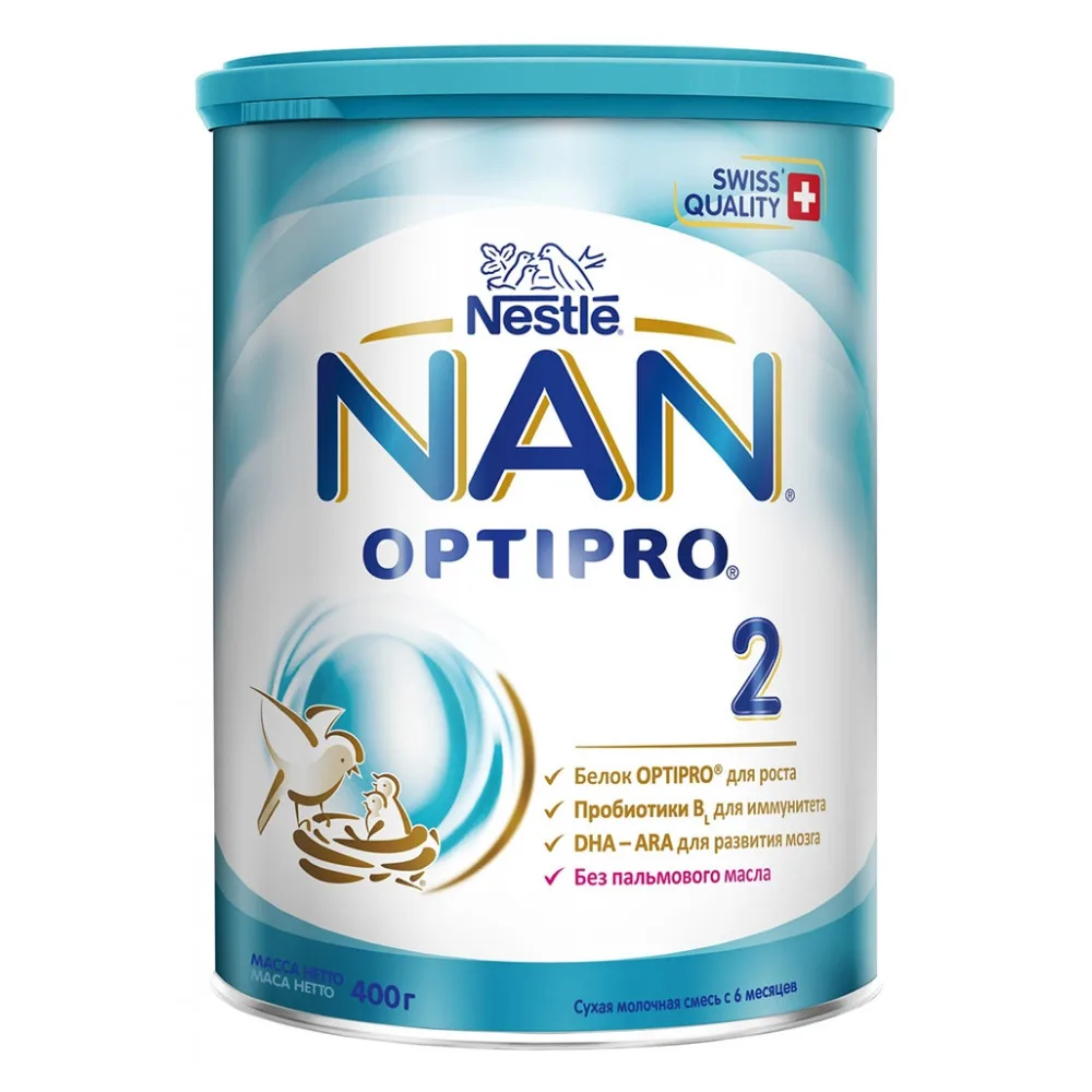 Молочная смесь NAN 2 Optipro с 6 мес 400 гр