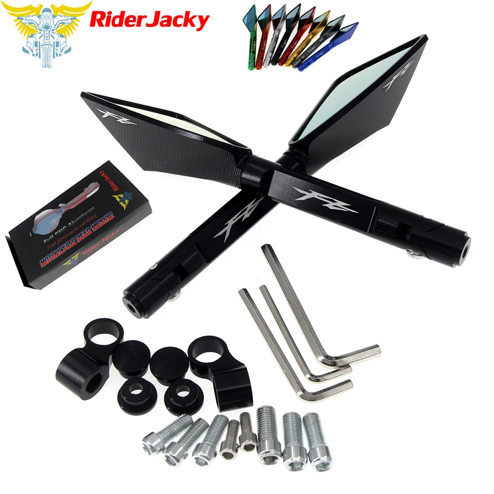 

RiderJacky Aluminum Motorcycle Rearview Side mirrors For YAMAHA FZ25 FZ-25 FZ 25 FZ16 FZ-16 FZ 16