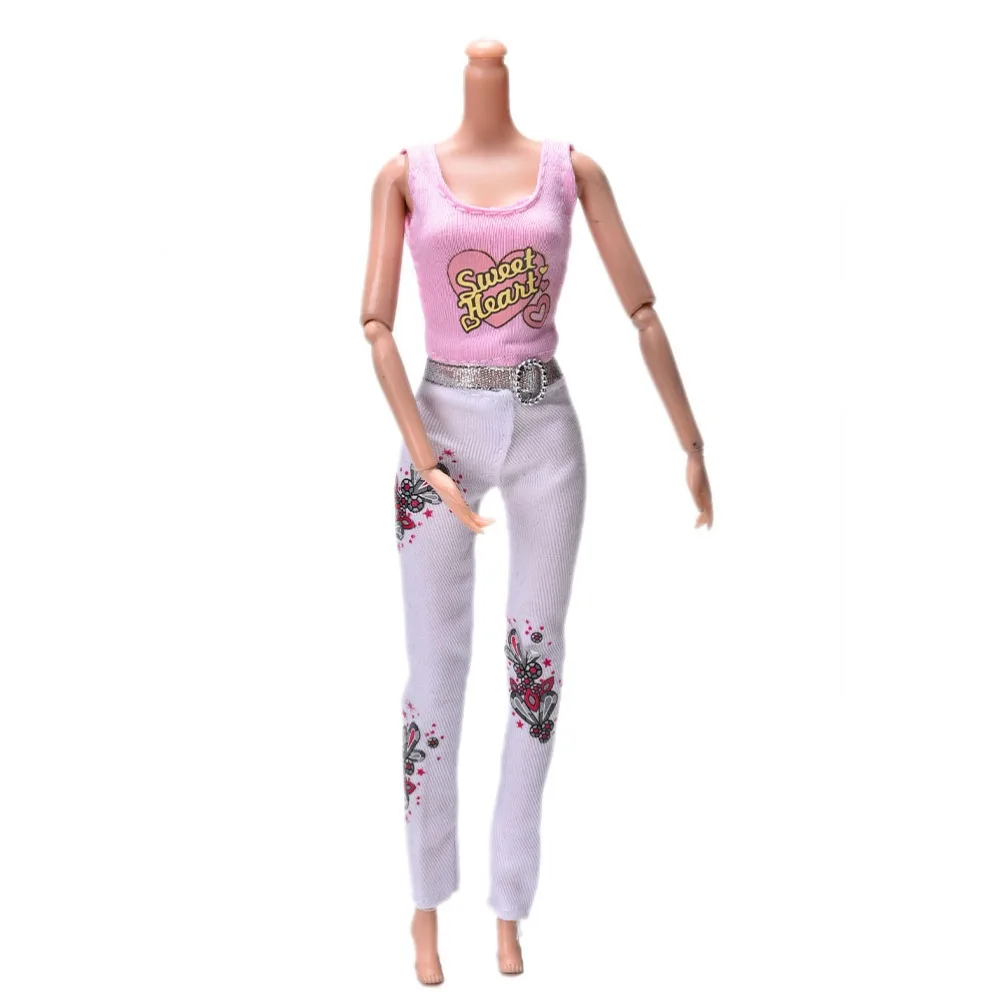 Повседневная одежда блузка жилет нижняя часть штаны + топы обувь с кристаллами
