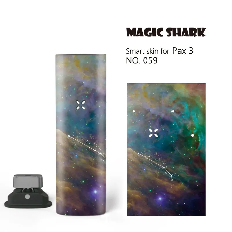 Magic Shark Star Sky Dreamy 12 Constellations Bumpy PVC Full Case Cover Wrap Film Skin Sticker for Pax 3 Kit 055-066 | Мобильные