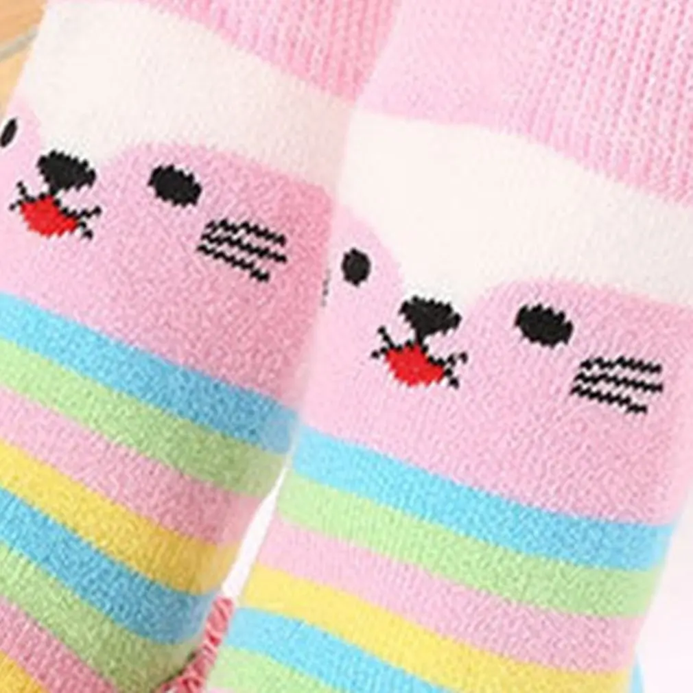 OUTAD/Детские носки с резиновой подошвой для новорожденных Осень-зима детские