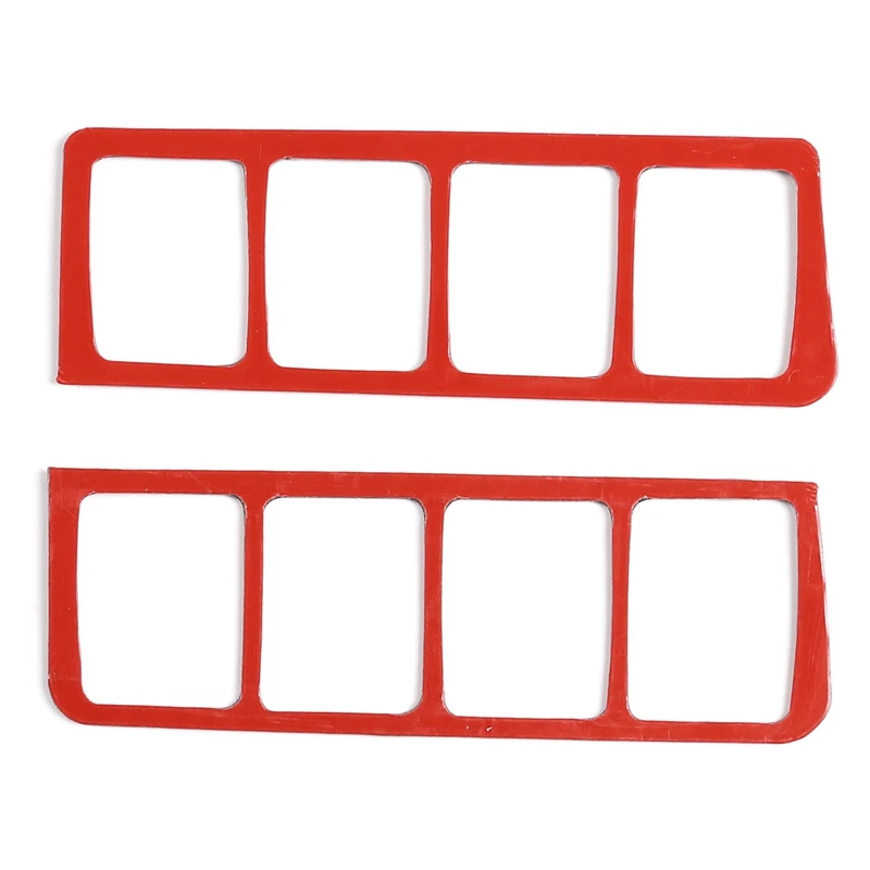 

2Pcs Carbon Fiber ABS Mode Switch Panel Frame Cover Trim for Nissan X-Trail 2014-2018 Decoration Stickers