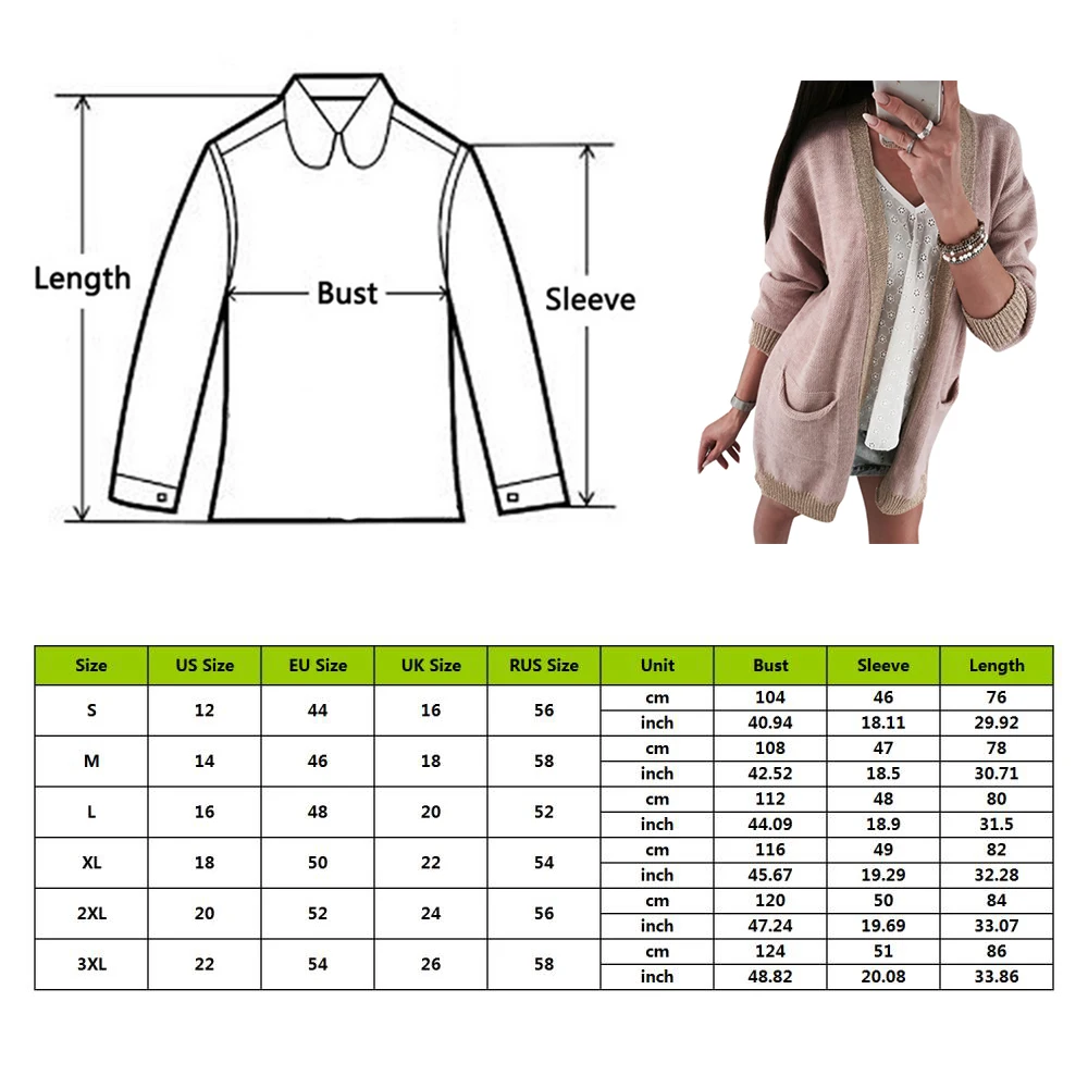 Женские Модные свободные эластичные длинные кардиганы свитера женские с длинным