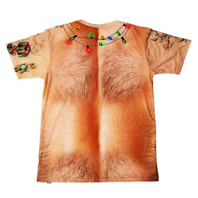

Mens Short Sleeve T-Shirt Christmas Print Tee Casual Loose Xmas Sport Shirt Tops