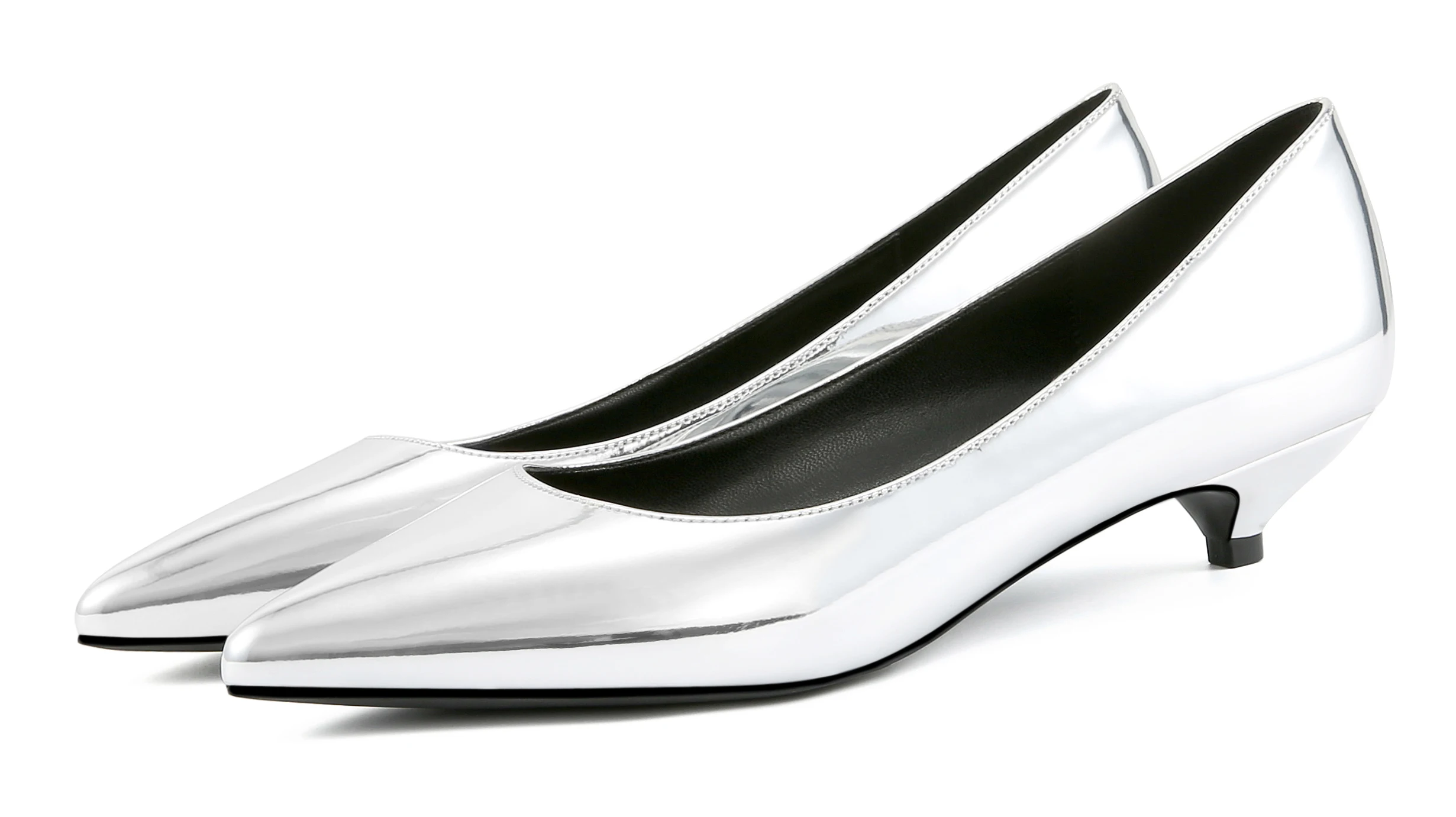 Туфли женские на низком каблуке Размеры 33-41 15 цветов красные золотые серебристые