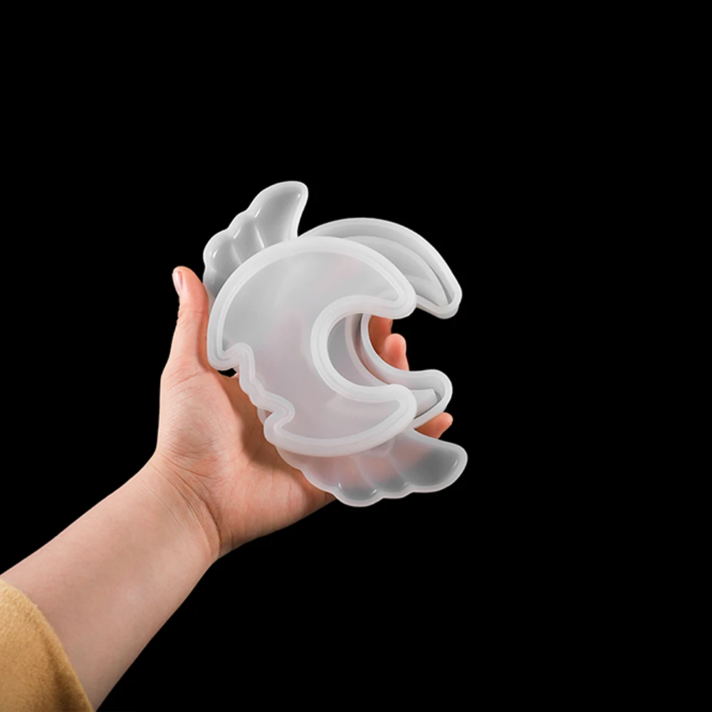 Прозрачная коробка для хранения силиконовая форма в форме сердца луны сакуры