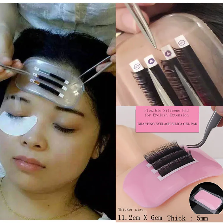 Гибкая силиконовая подставка для наращивания ресниц инструмент легкого захвата