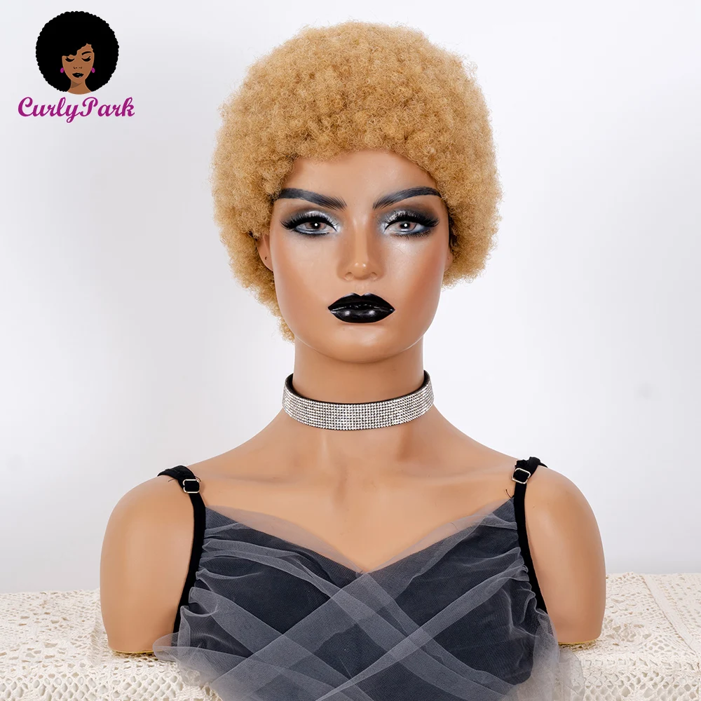 Парики из небольших вьющихся человеческих волос парики без повреждения для