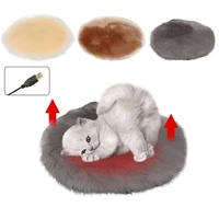 usb pet electric blanket plush pad blanket cat electric heated pad winter dog heating mat sleeping bed for small dog cat