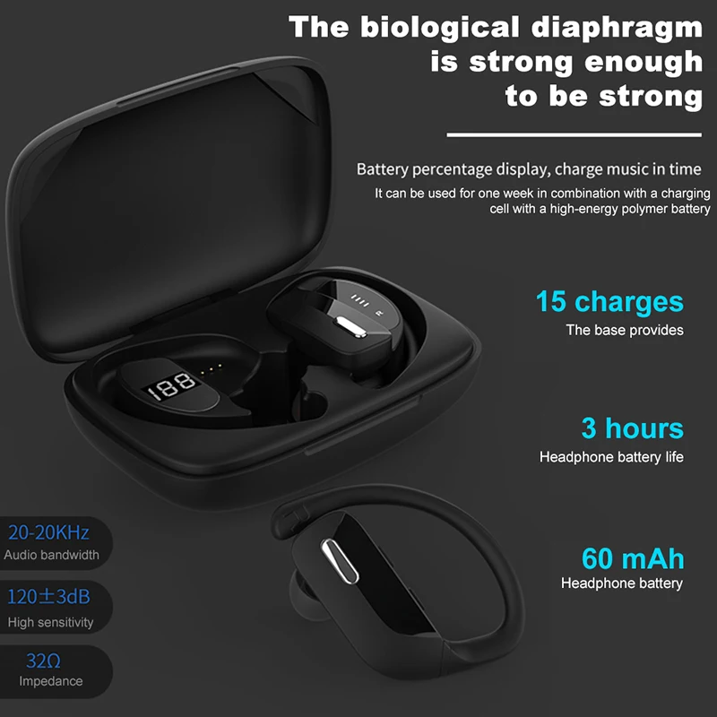BEST Mini TWS Wireless Bluetooth Headphones Sport Running Headset Stereo Bass Earbuds Earphones with mic For iPhone 11 Samsung images - 6
