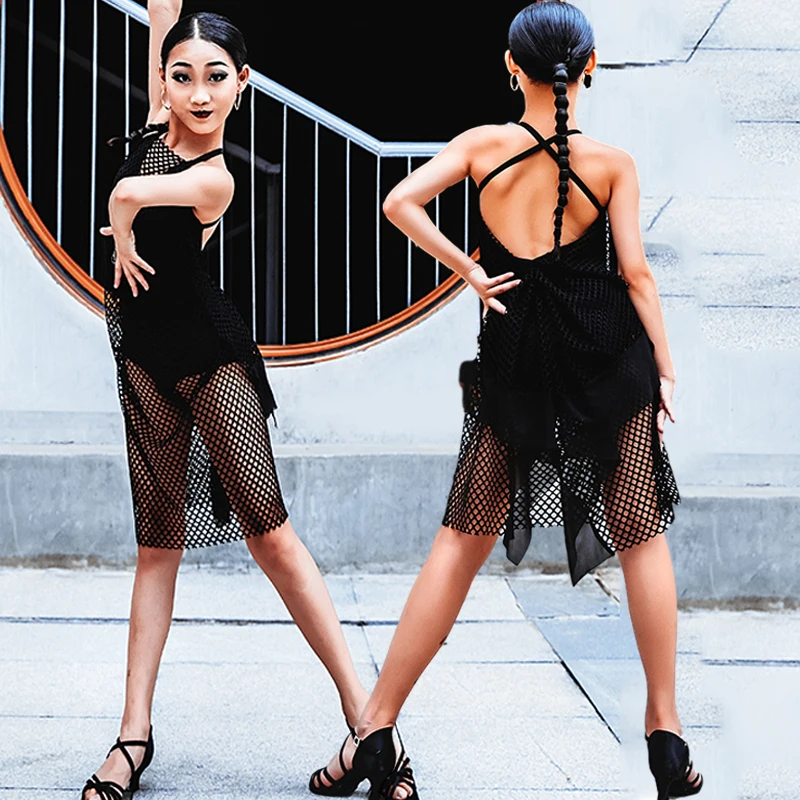 

2020 платье для латинских танцев для девочек, сексуальная одежда для занятий, платья для конкурса бальных танцев, одежда для выступлений DQS4685