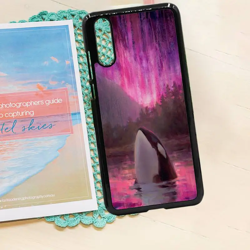 

Killer Whale Sperm Whale ocean animal Phone Case PC for iPhone 11 12 pro XS MAX 8 7 6 6S Plus X 5S SE 2020 XR