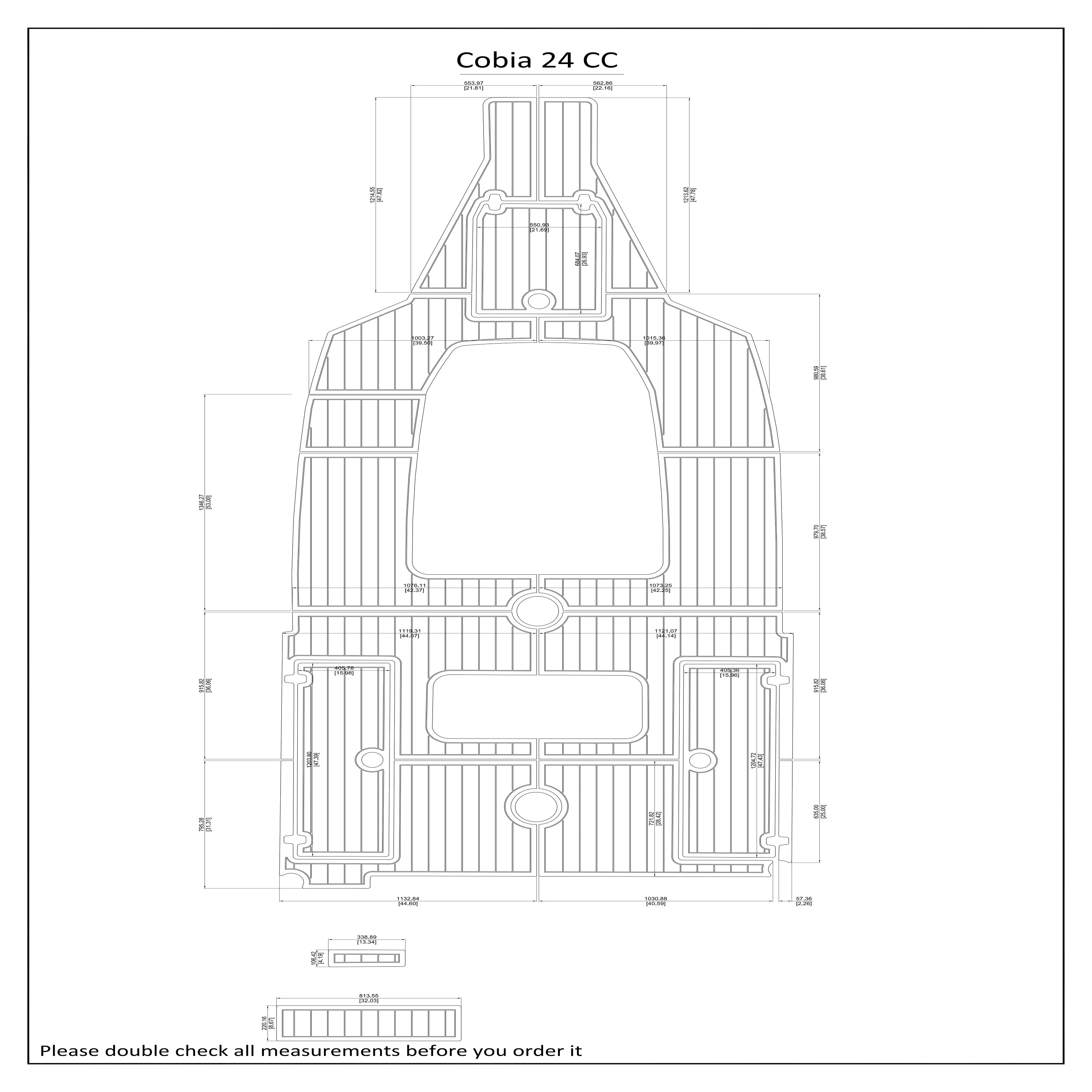 

Cobia 24 cc Плавающая Платформа кабина лодка EVA искусственная пена Тиковая напольная подушка