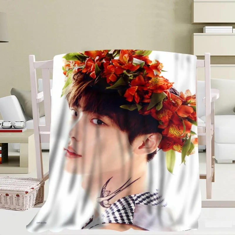 Новинка, уютные одеяла Lee Jong Suk, мягкое одеяло с 3D принтом, для дома/дивана/постельных принадлежностей, переносное одеяло для путешествий для взрослых